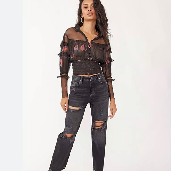 Free people Tapered baggy boyfriend jeans - Picture 2 of 3